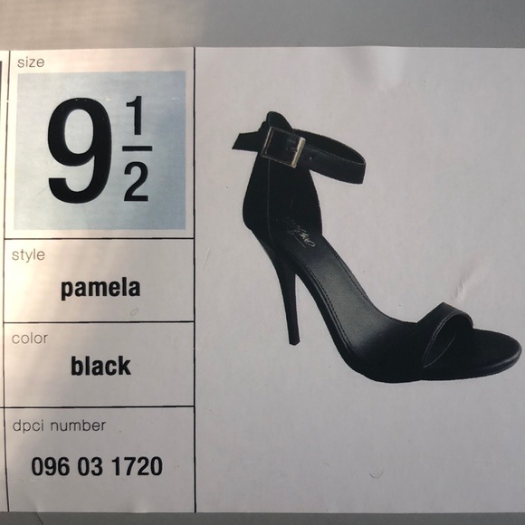 Mossimo Black 4" Strappy Sandals, 9.5 - Picture 9 of 11